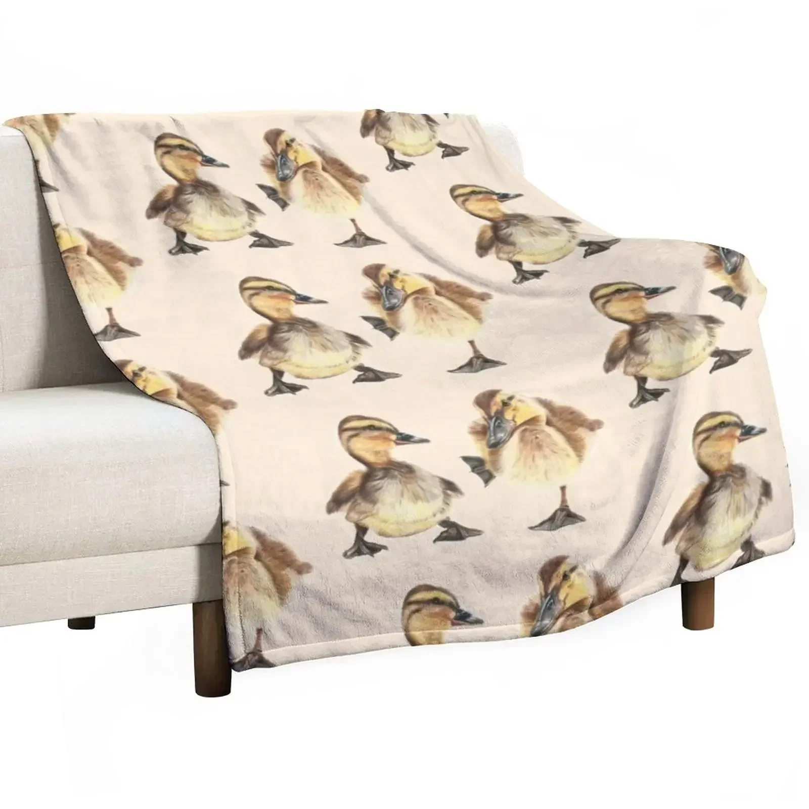 Two cute little Ducklings Throw Blanket Winter beds christmas gifts Sofa Throw Blankets