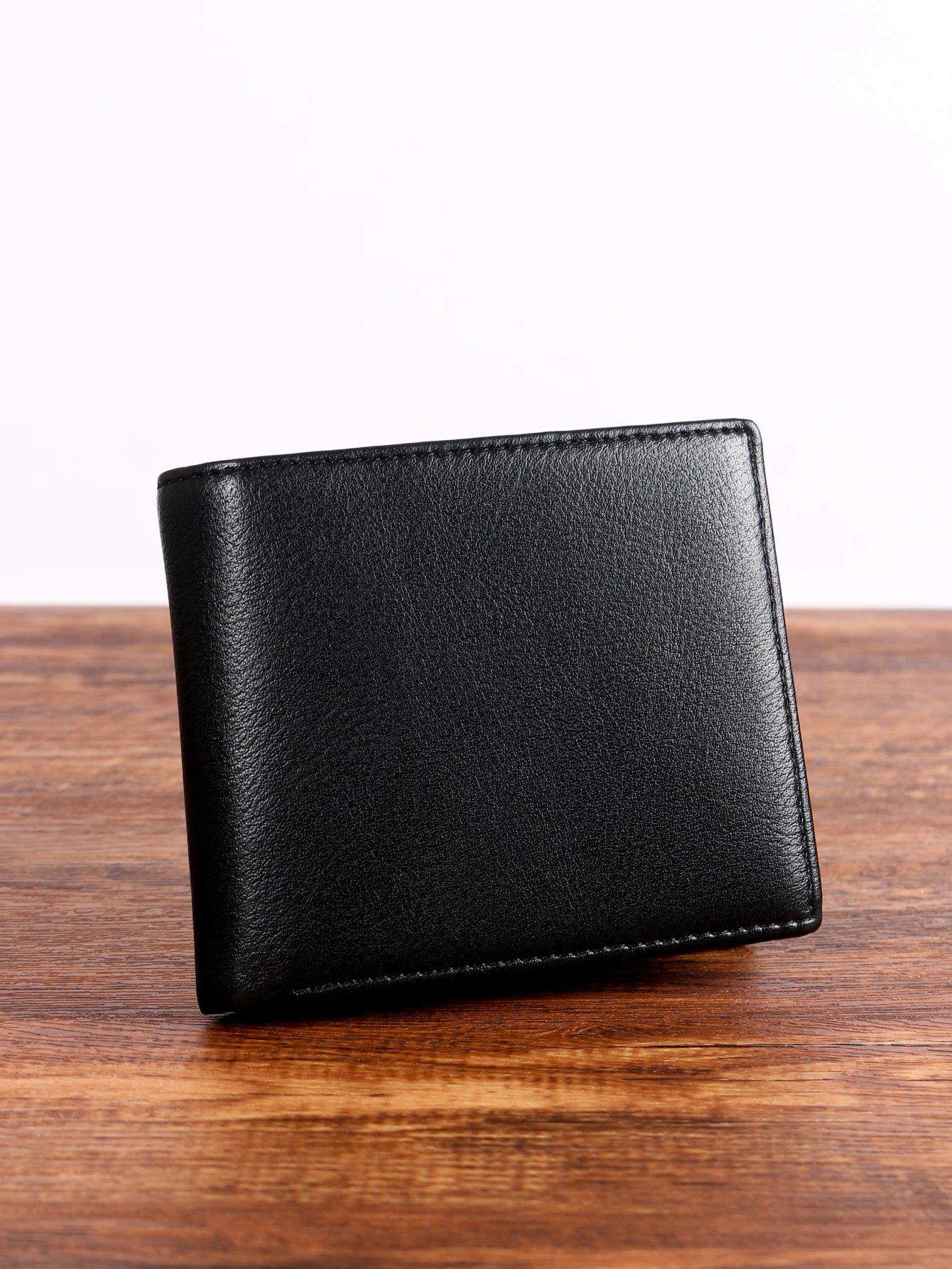 1 Buah Dompet Kecil Pria Klasik Solid Dompet Pendek Portabel Kapasitas Besar Warna Solid Kasual Bisnis Multifungsi Multi-Kartu