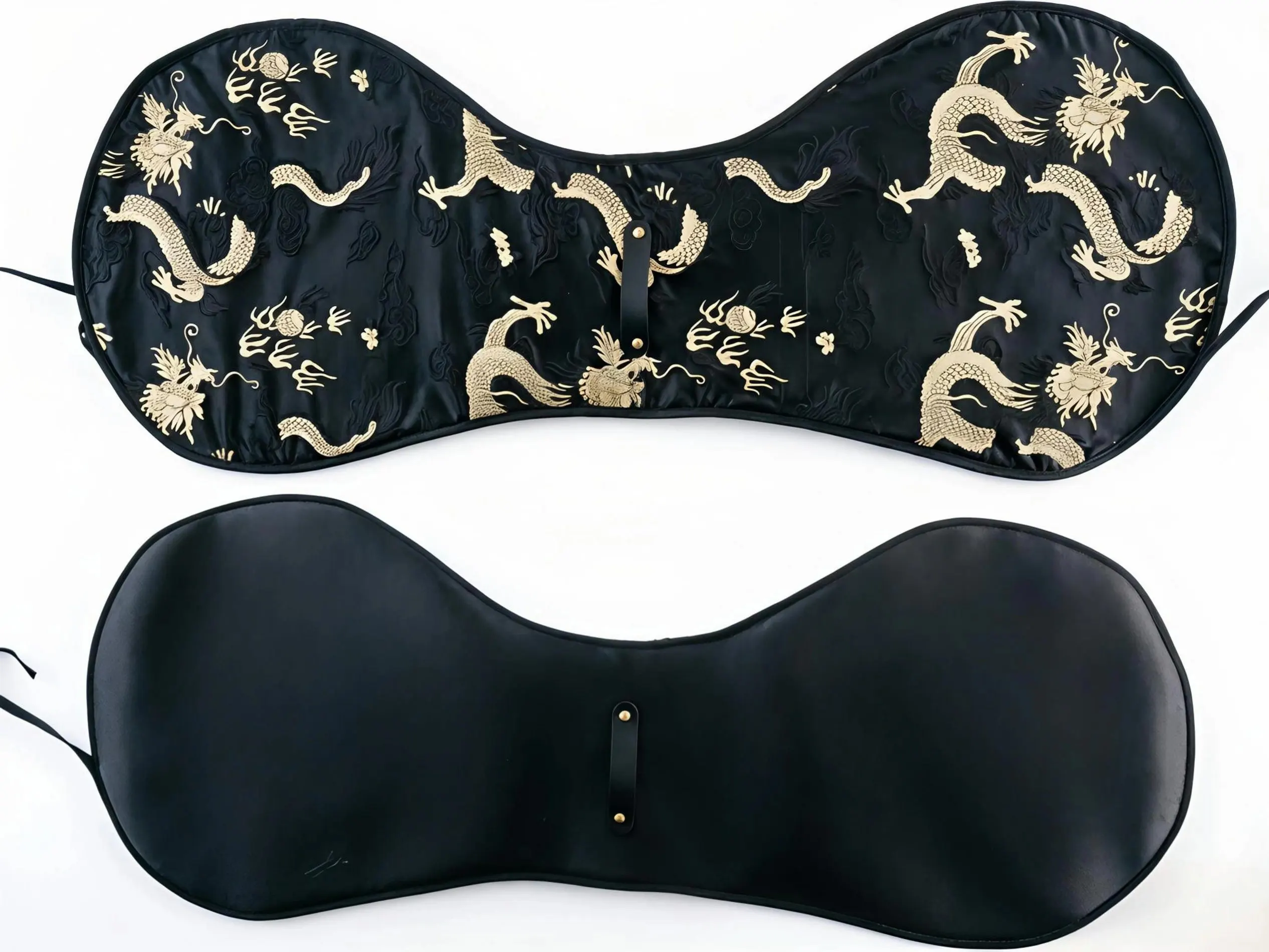 Double‑Sided Wearable Warrior Hanyao Waist Guard 88cm Traditional Chinese Armor Waist Belt with Brocade Pattern Waist Accessor