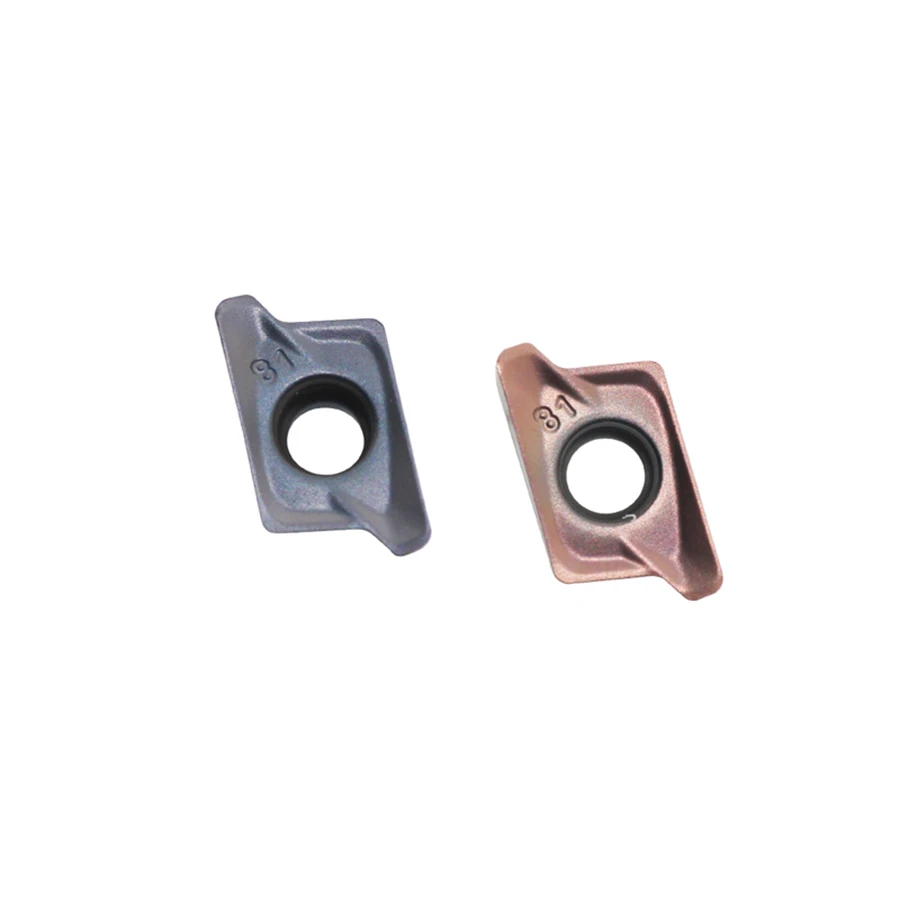 Lame de fraisage en acier inoxydable, outils de tour CNC, alimentation rapide, inserts de foudre, haute qualité, résistant à l'usure, RT100308R-81