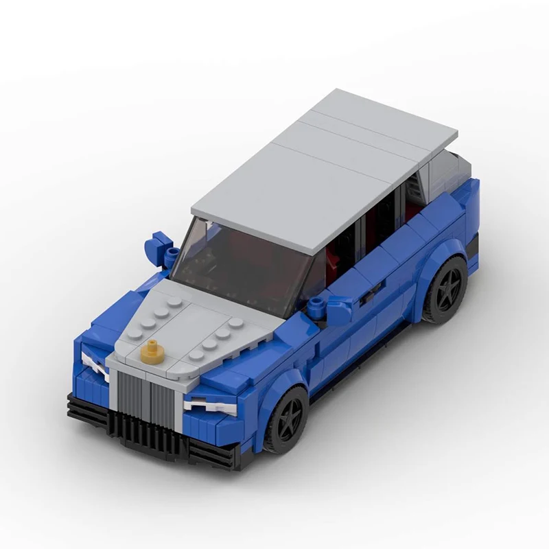 MOC puzzle block car model boy creative assembly small particle speed champion 8-grid racing car cool sports car toy gift