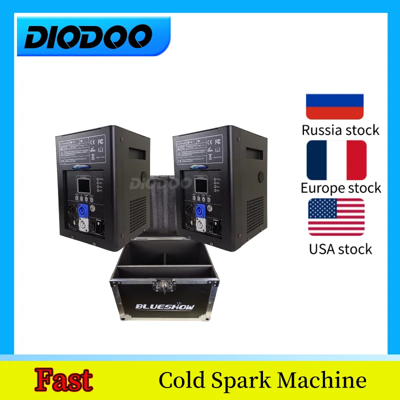 750W Cold Spark Machine 750W Powder DMX Cold Firework Fountain Wedding Party DJ Show Pyrotechnics Stage Special Effect Machine