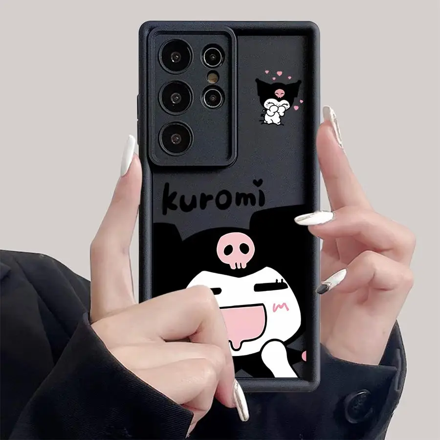 Чехол для телефона Samsung Galaxy S25 Ultra S24 S22 Plus S23Ultra S20 FE S21, противоударный чехол Funda Cartoon Cool Kuromi