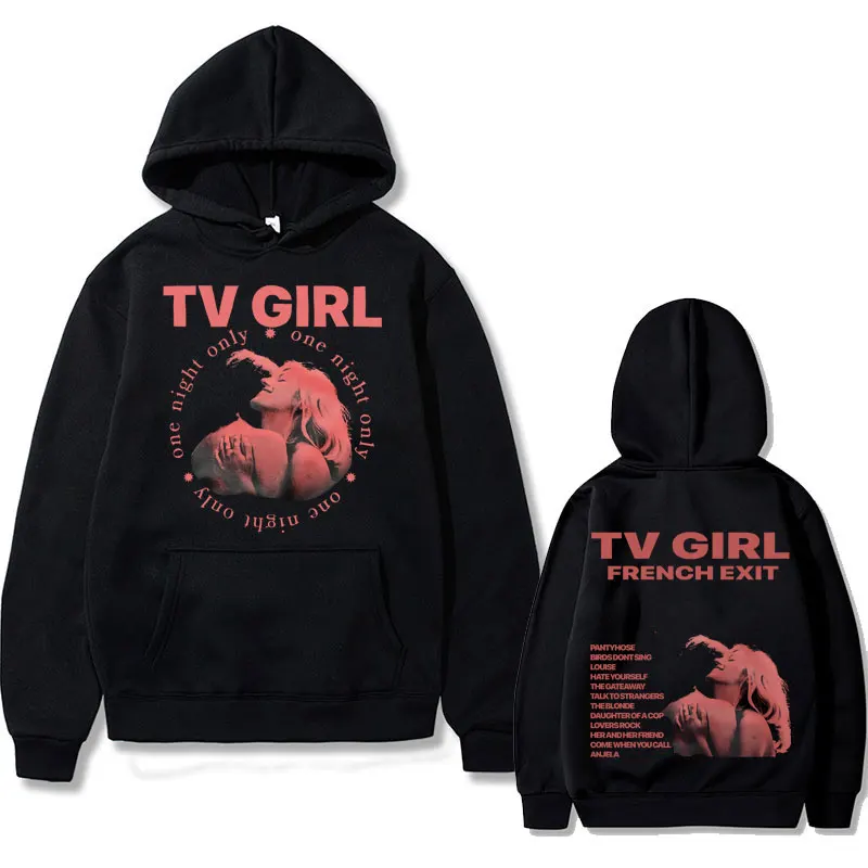 

Cults TV Girl One Night Only Double Sided Print Hoodie Unisex Vintage Sweatshirt Men Women Casual Oversized Hoodies Sweatshirts