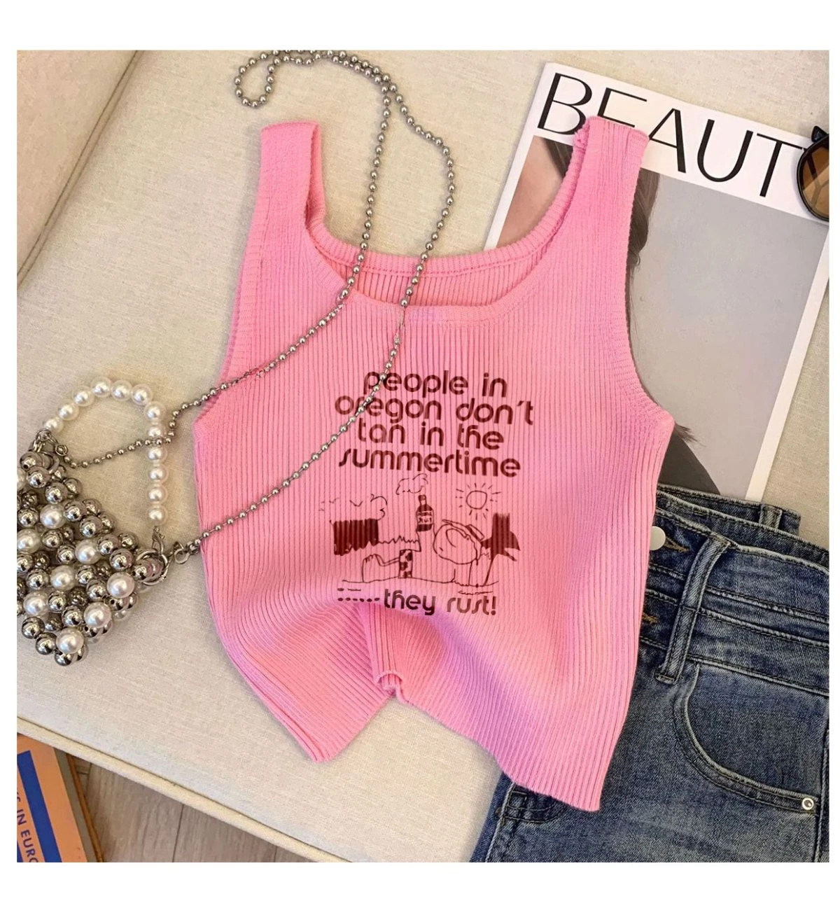 حبال سترة الصيف تنوعا ورقيقة رسالة الخيوط القطن طباعة أكمام غطاء نحيف اللحوم التنقل الاتجاه الرغبة النقية نمط