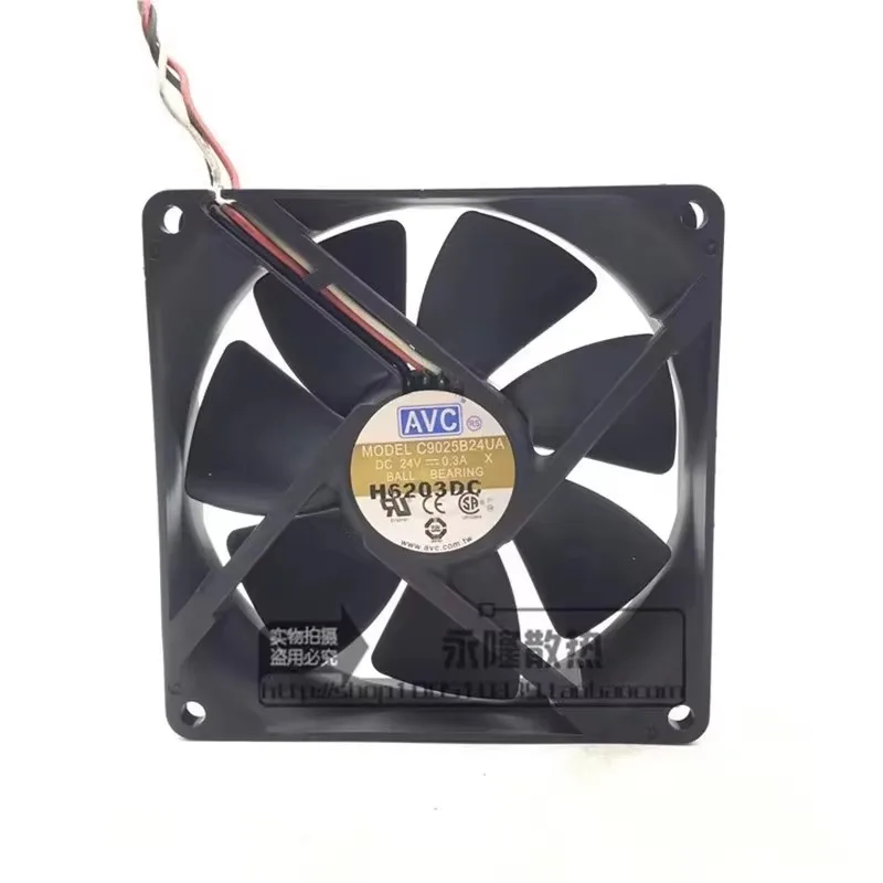

Original C9025B24UA 24V 0.3A 9CM frequency converter cooling fan 92 * 92 * 25MM