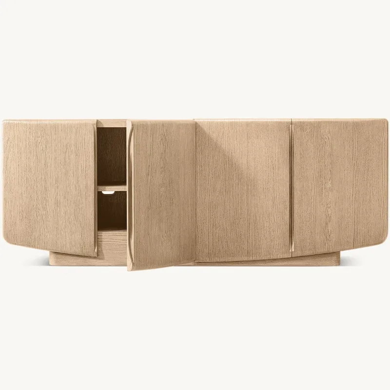 

Мебель для виллы: дизайнерский телевизионный шкаф из массива дерева для столовой