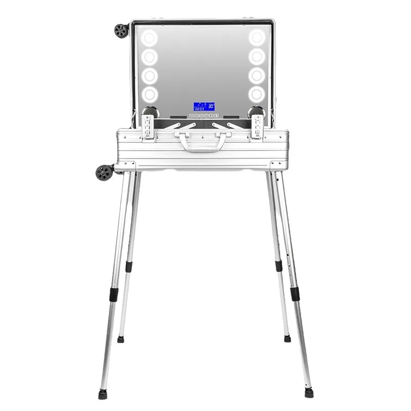 

Professional cosmetic case with lamp