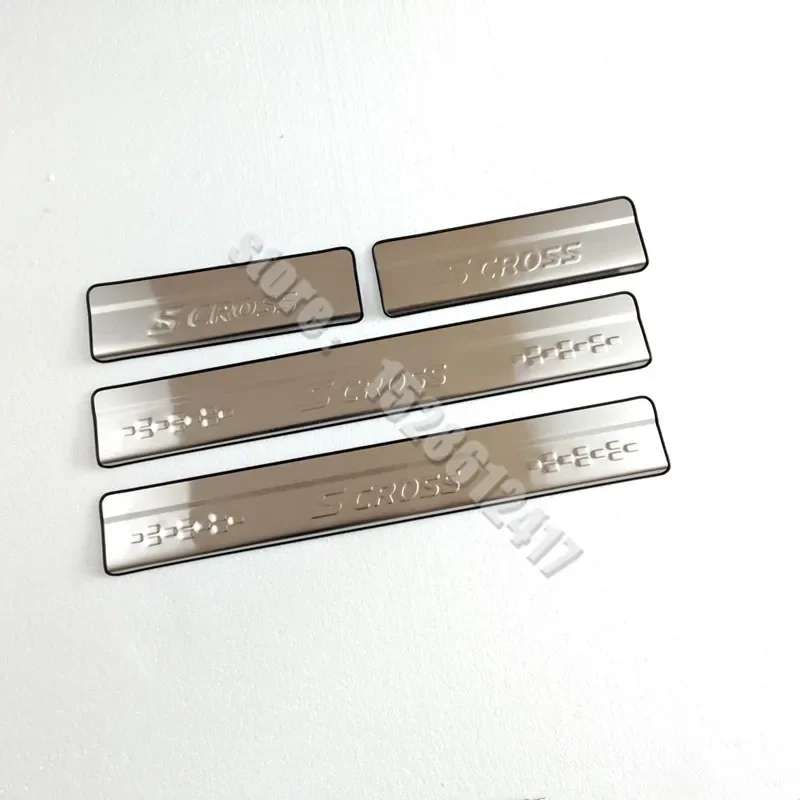 Stainless Steel scuff plate door sill Trim Scuff Plate/Door Sill For Suzuki Sx4 S-cross 2014-2018 Car Accessories Car-styling