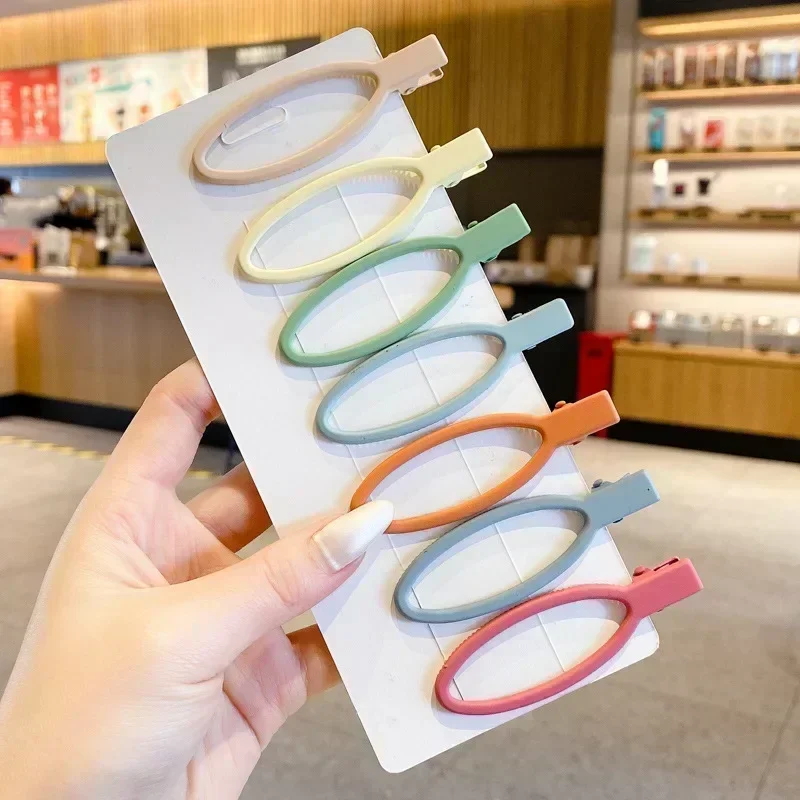 Cute Barrettes Girl versione coreana forcine New Candy Color glassato temperamento Bang Clip copricapo Clip a fascia laterale femminile