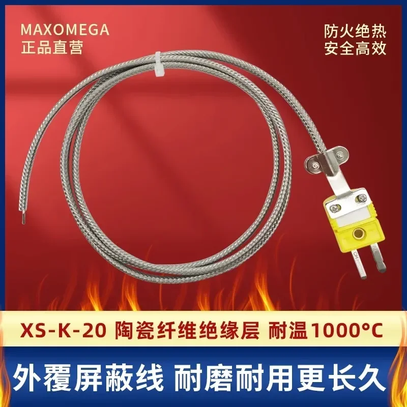 High temperature resistant measuring wire K-type thermocouple ceramic fiber 1000 degree furnace with stainless steel shielding