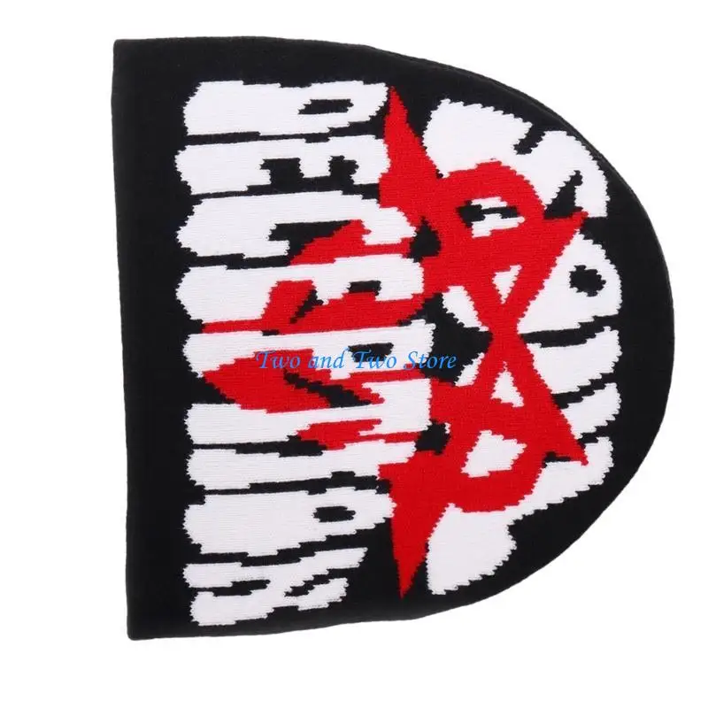 HX6F Winter Knitted Hat for Teen Windproof Handmade Cold Weather Skiing Riding Hat