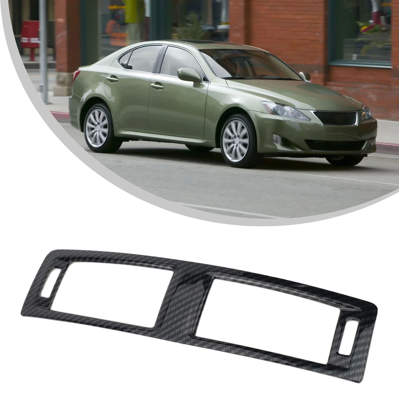 

Air Outlet Vent Cover Trim Driving Carbon Fiber Custom Decor Middle Non Deformation Performance Wear Resistant