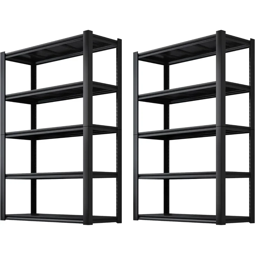 Heavy Duty Garage Storage Shelves, Extra Large Adjustable with 5-Tier Metal Shelving Unit, 2050LBS Loads Heavy Duty Shelving