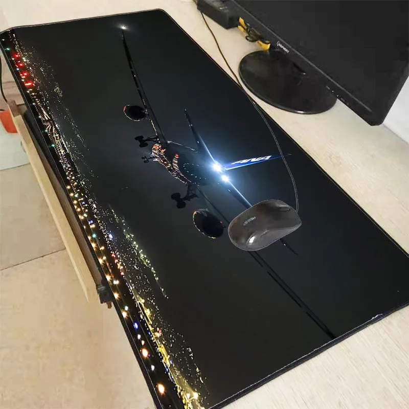 MRGBEST Aircraft Computer Mouse Pad RGB LED Light Gaming MousePad Large Mousepad Gamer XXL Mause Carpet PC Desk Mat Keyboard Pad