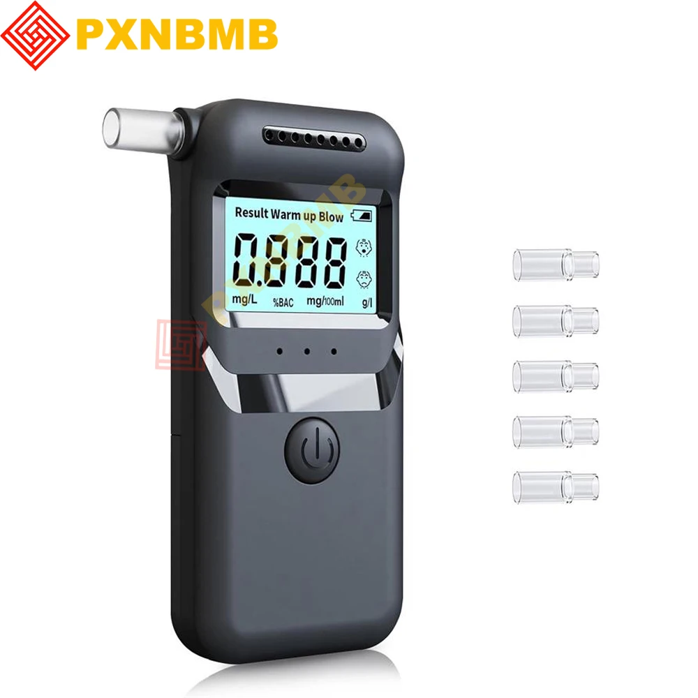 

Digital Alcohol Tester Professional Alcohol Detector Breathalyzer Police Alcotester LCD Display Drunk Driving Tester For Car