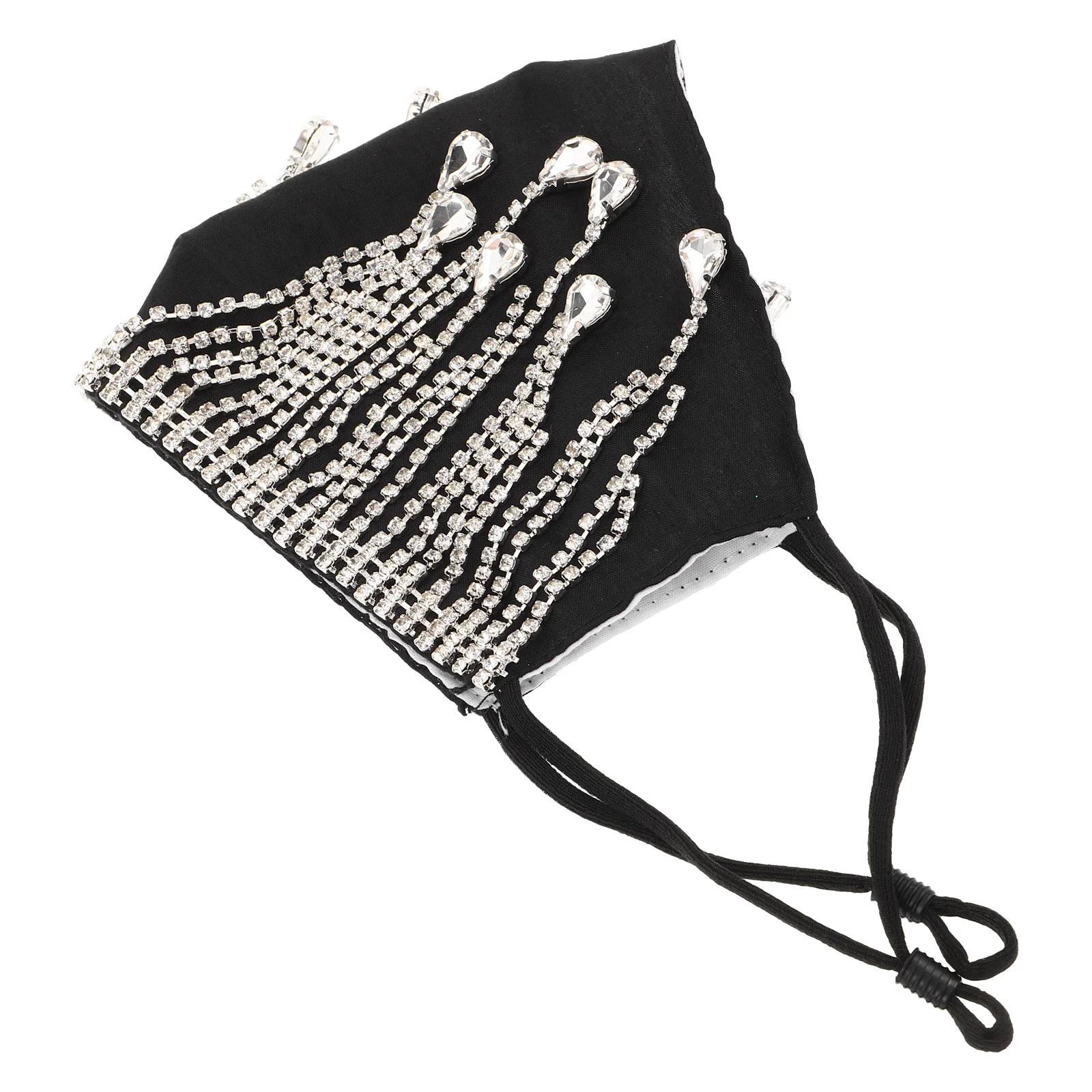 

Маска с кисточкой и стразами, танцевальный аксессуар, европейская и гламурная мисс