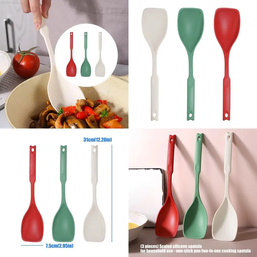 37ME High Temperatures Resistant Kitchen Implement Combines Scoops And Scrapers