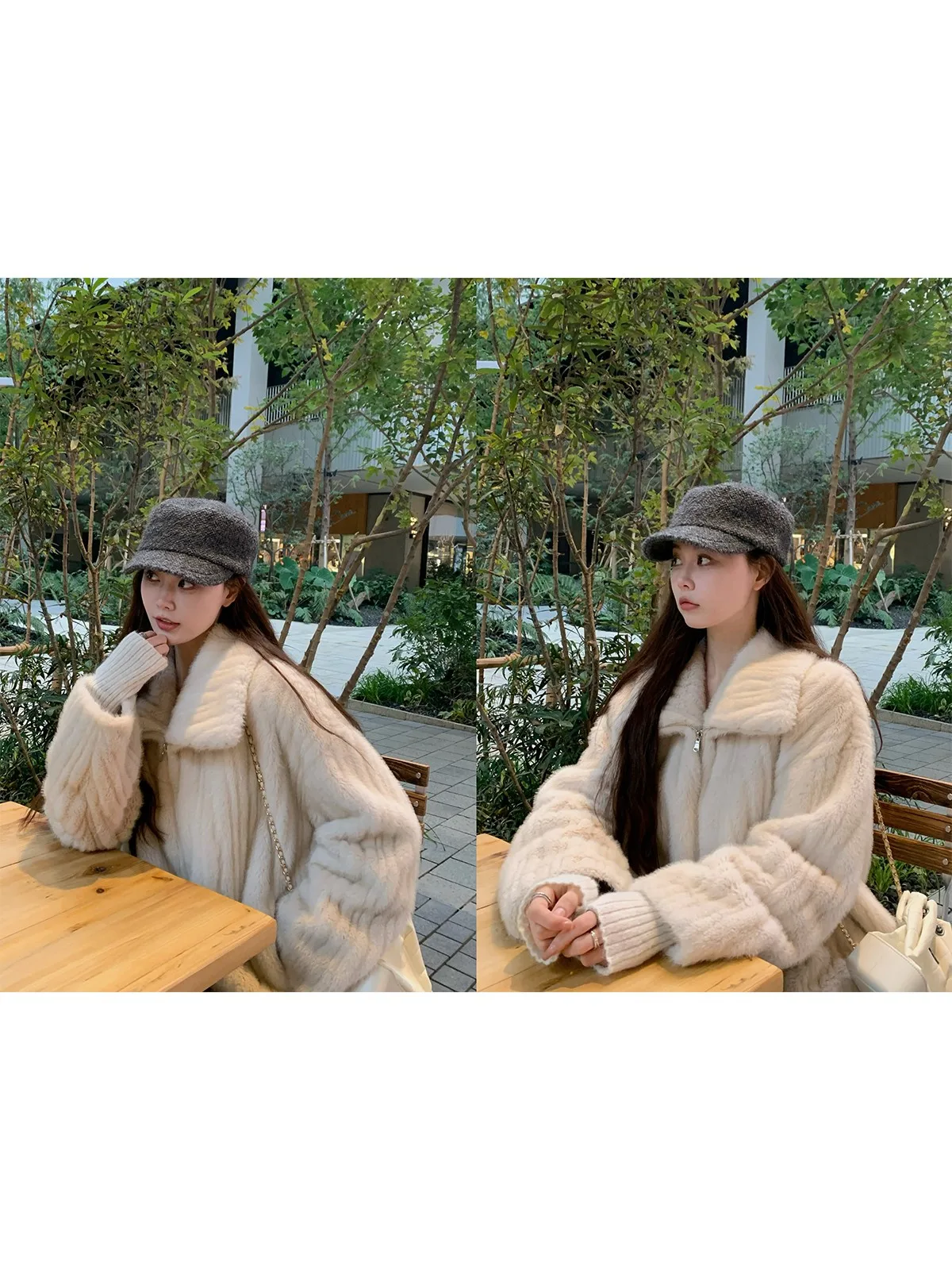 

Faionable Soft Mist Fur Coat Cus Dyed SeeYouIceland Brand Ele Lady's Wear Winter 2024 Collection