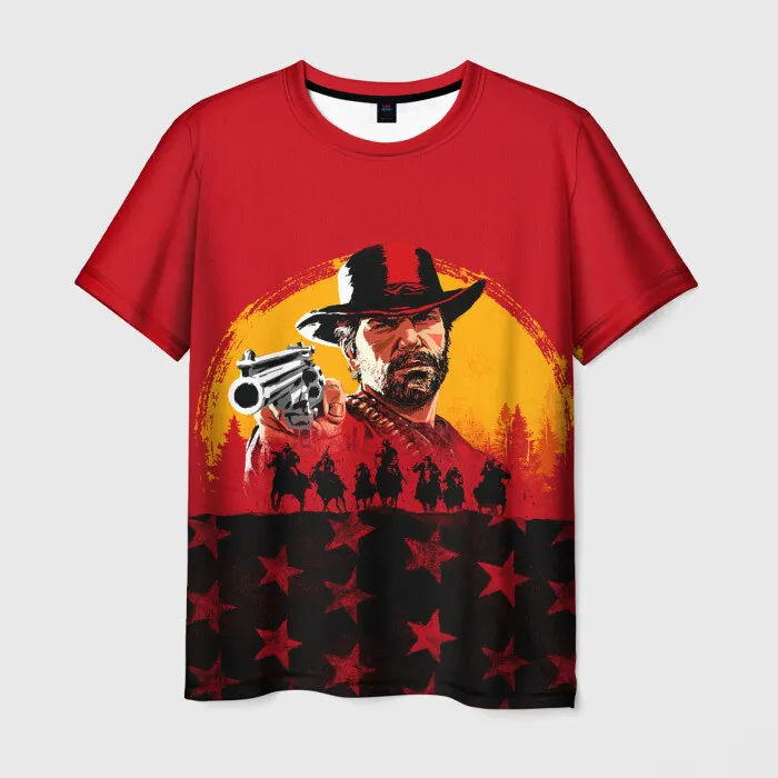 Game Red Dead Redemption 2 T-shirts 3D Printed Men\'s Streetwear Fashion Men Women T shirt Summer Short sleeved Tees Top Clothing