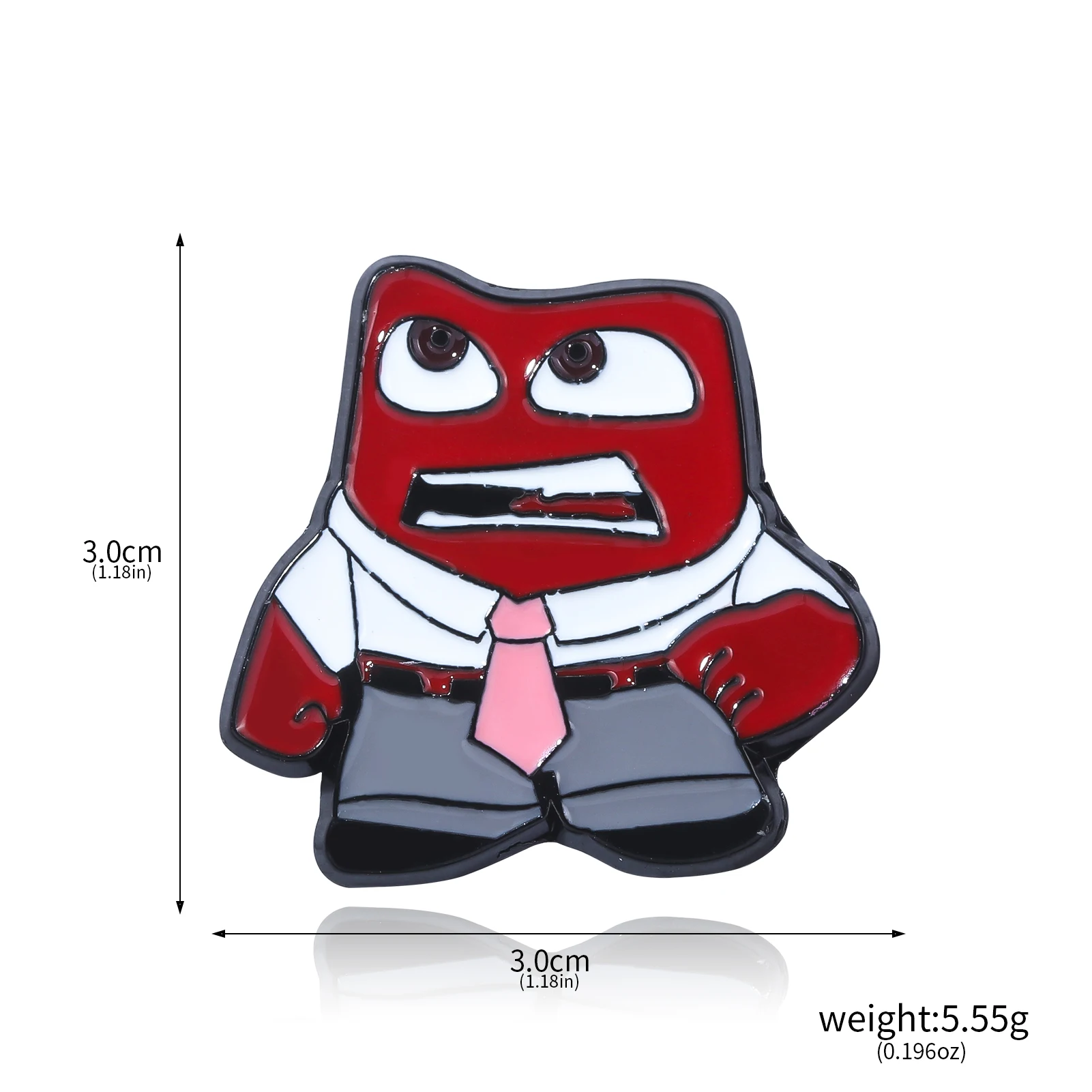 الفيلم داخل خارج 2 المينا دبابيس بروش معدني Kawaii الفرح الحزن الغضب الايبوكسي بروش للملابس دبابيس التلبيب اكسسوارات