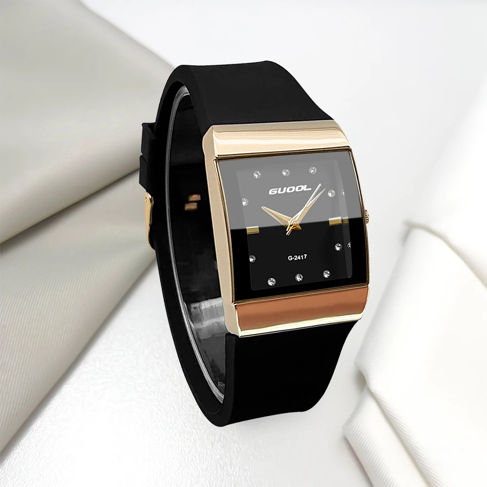 Nuevos Relojes de Cuarzo para Hombre y Mujer, Relojes con Esfera Cuadrada, Relojes de Cuarzo Modernos y Lujosos para Hombre y Mujer