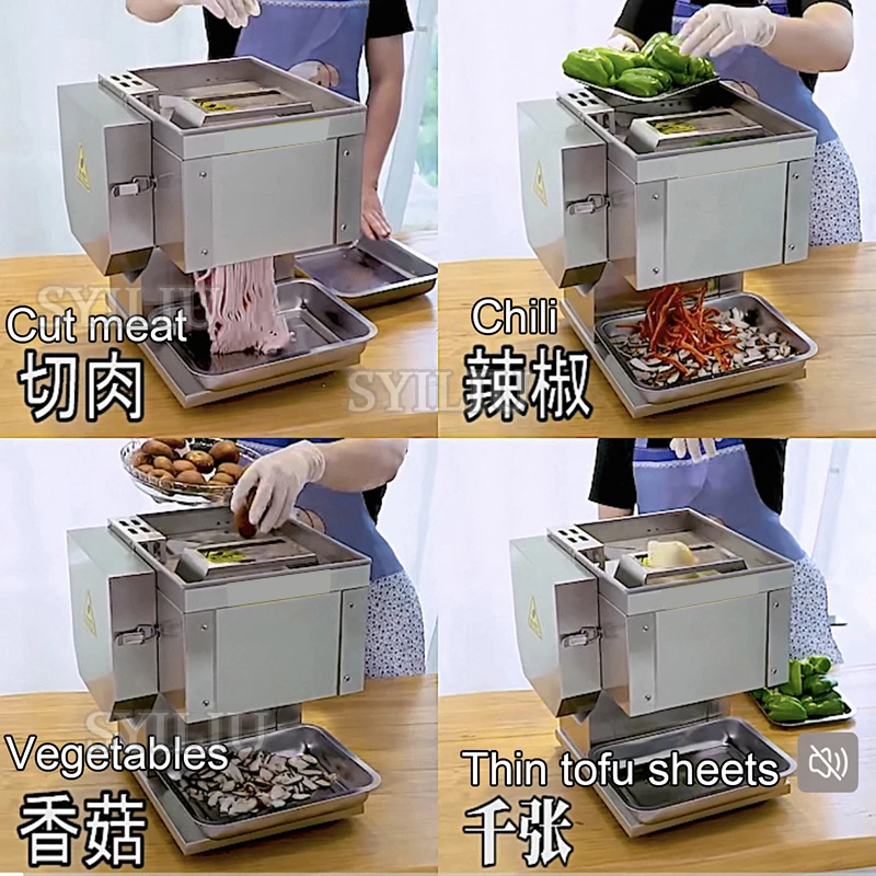Automatic Vegetable Cutting Machine High Speed Automatic Meat Bowl Cutting Machine Large Capacity Food Cutter Machine