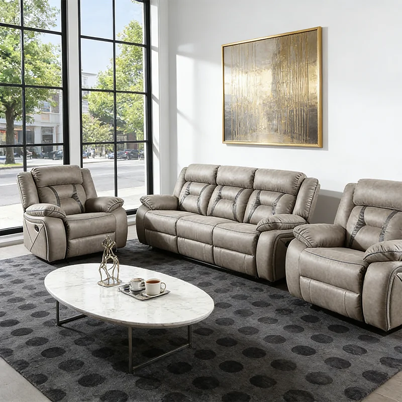# Manufacturer Multifunction Manual Reclining Chair Seat Recliner Sofa Couch with Drop Down Table for Home Theater