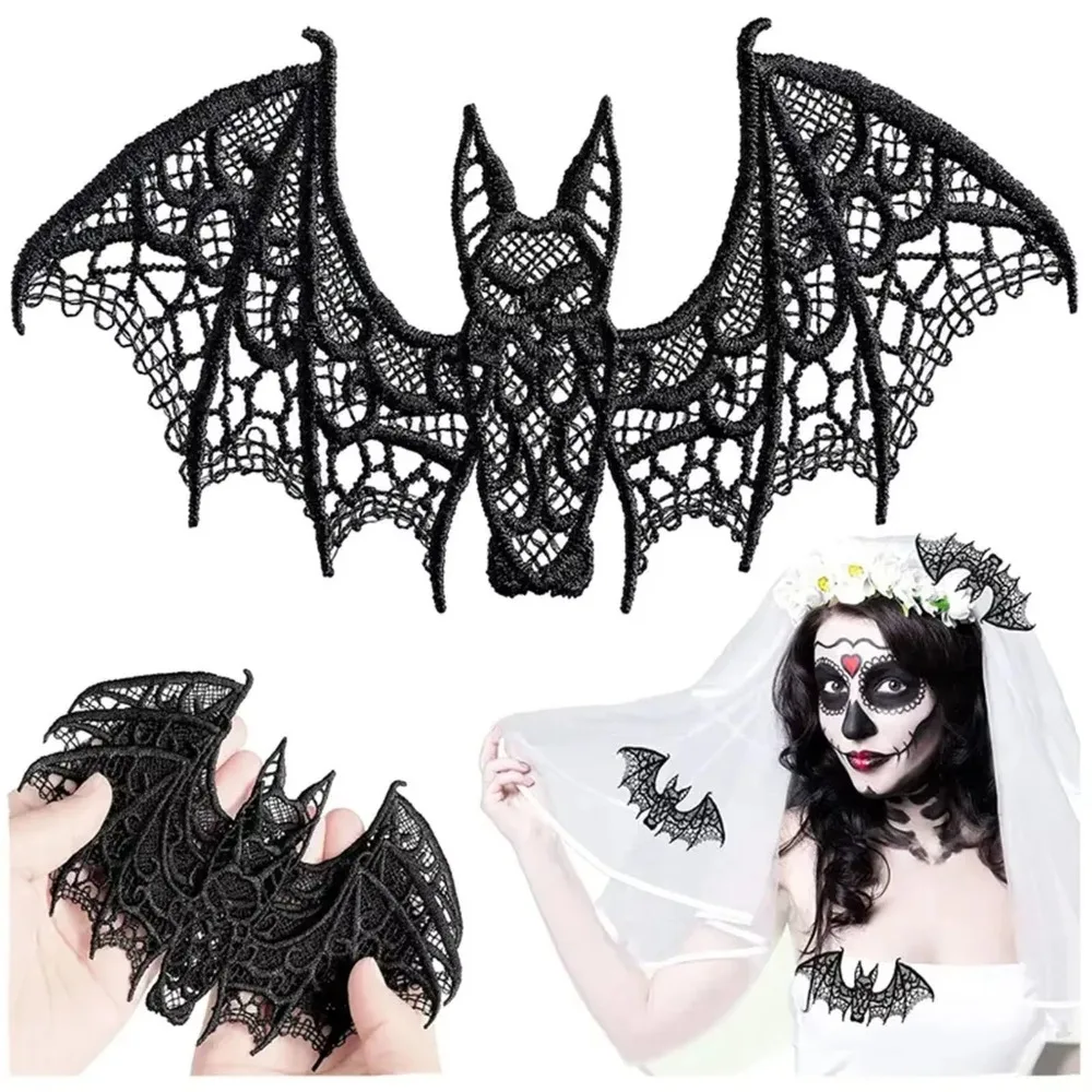 Black/White Bat Halloween Festival Decoration Lightweight Realistic Halloween Room Decoration Multi-purpose