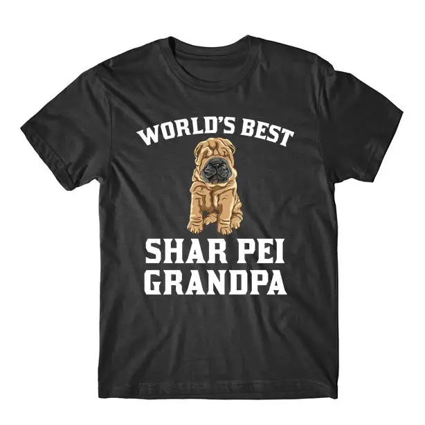 Shar Pei T Shirt World'S Best Grandpa Dog By Really Awesome