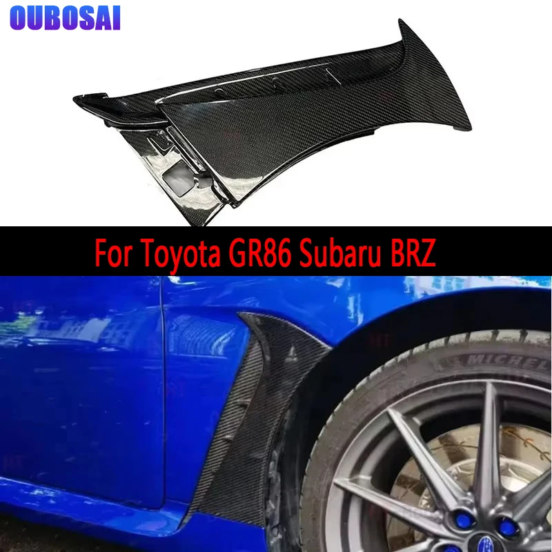 

For Toyota GR86 Subaru BRZ Carbon fiber Front Fender Air Intake Duct Cover Trim Tuning Real Carbon Fiber Vents Garnish Fit