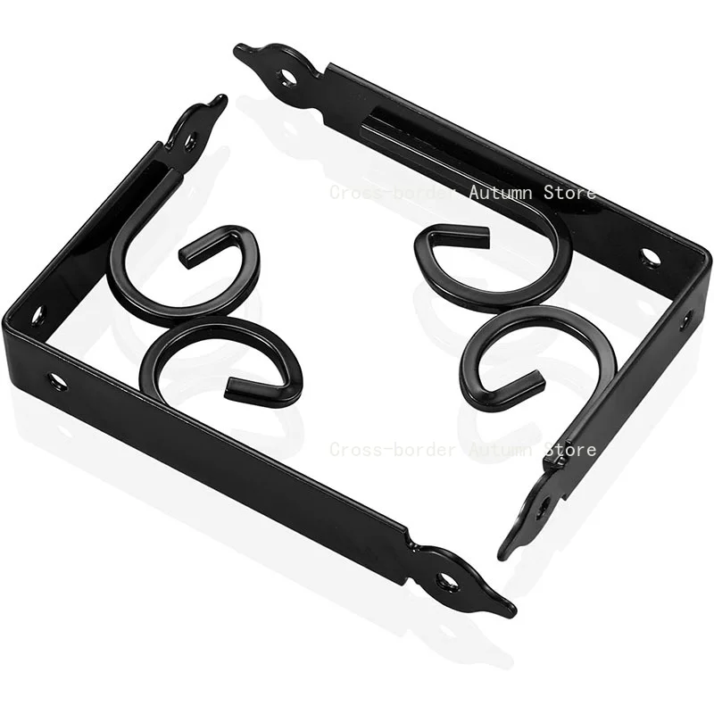 4PCS Retro Bracket Thickened Iron Corner Support Frame with Screw Set Heavy-duty Wall Bracket Decorative L-frame Support