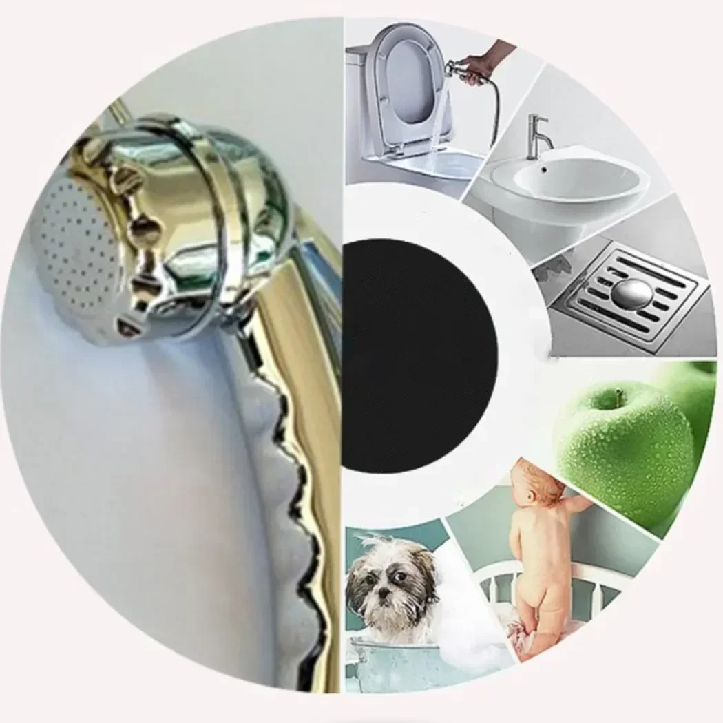 1*Shower Head 1/2 Bidet Shower Toilet Small Nozzle With Start/stop Button Boat Camping Motorhome Shower Bathroom Accessories