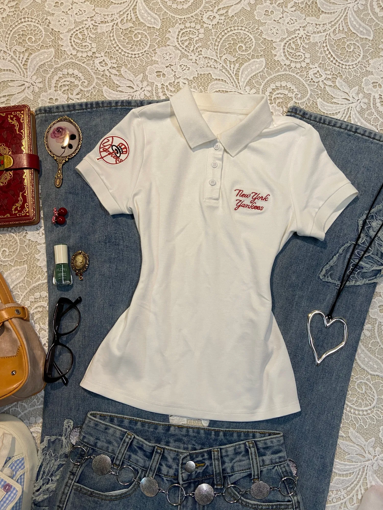 

Original Bla Slim Fit oulder T-irt Women's Summer Vintage Vintage Sle Commute Cotton ort Sve Printed Top