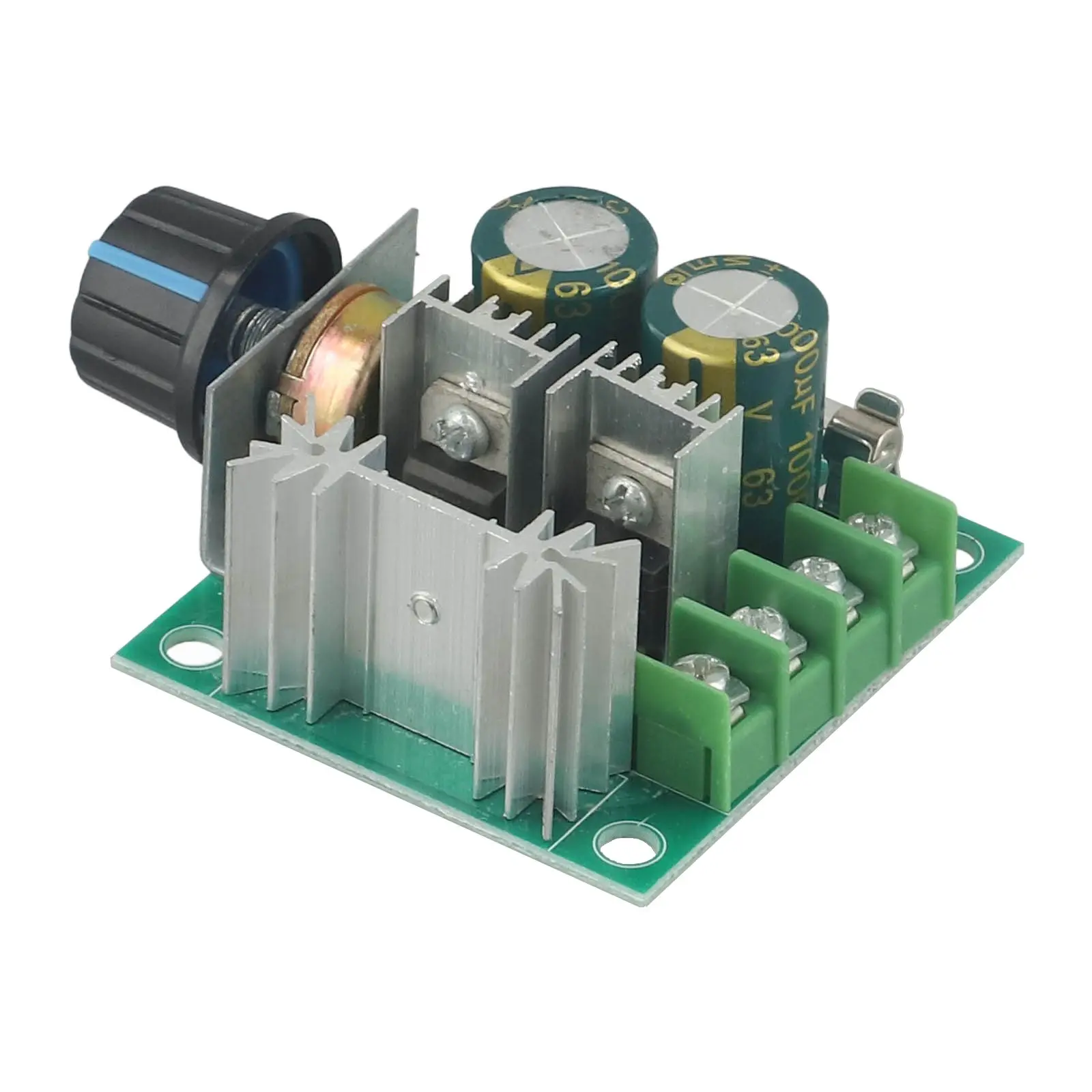 User Friendly 10A DC Motor Speed Controller Module Featuring Adjustable Potentiometers and Built in Safety Protections