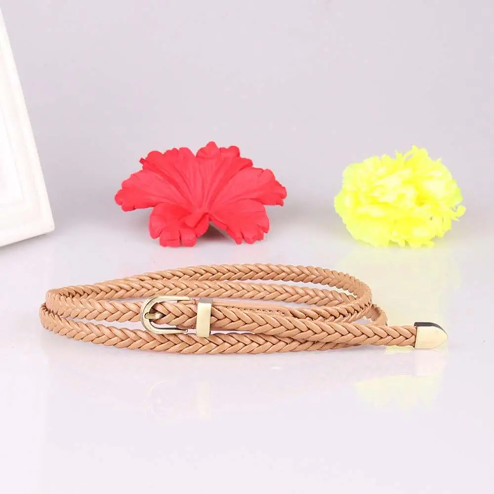 Decoration Wild Female Retro Girls Pin Buckle Waistband Waist Belt Braided Belts