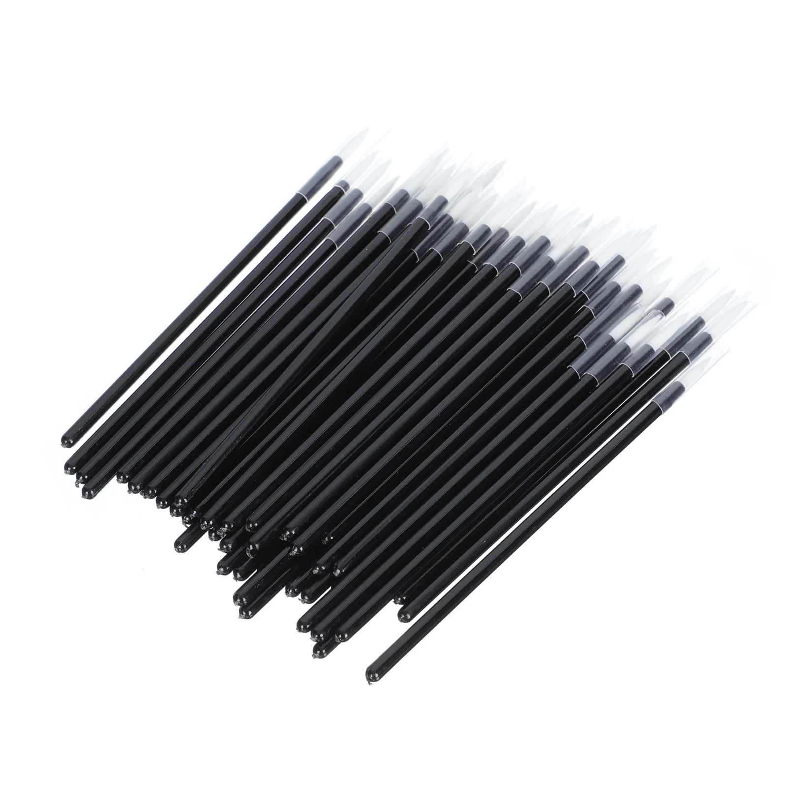 50 قطعة من فرشاة المكياج، فرشاة تحديد العيون، مقبض شعيرات مدمج محمول ممتاز لتطبيق تحديد الشفاه السائل الموحد #6