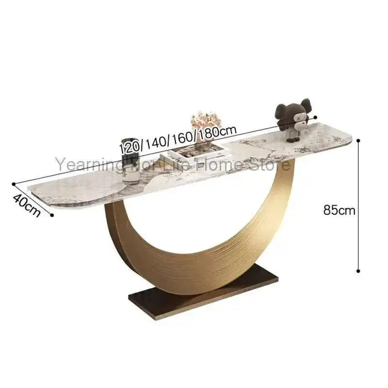

Nordic Modern Console Table Midcentry Metal Lobby Entrance Console Table Luxury Hallway Tisch Wohnzimer Living Room Furniture