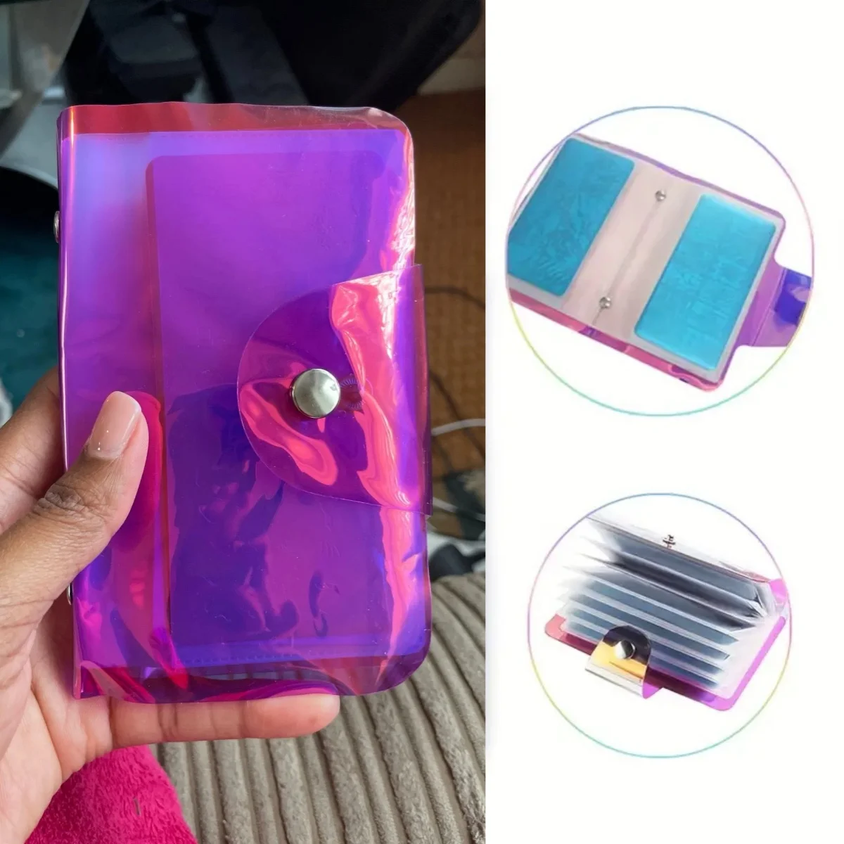 

16/20/26/96/216/336Slots Holographic Stamping Plate Case Nail Art Stamp Card Bag Steel Plate Album Stamping Template Storage Bag