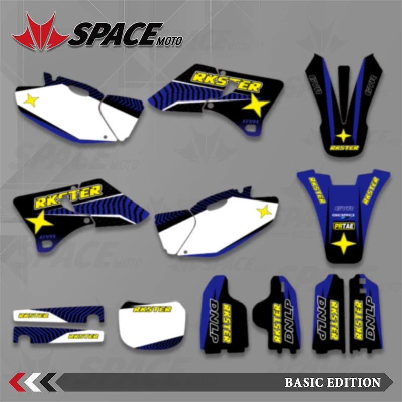 SPACE For Yamaha YZ250 YZ 250 400 426 1998 1999 2000 2001 2002 Motorcycle Graphics Decal Stickers Number Name Custom