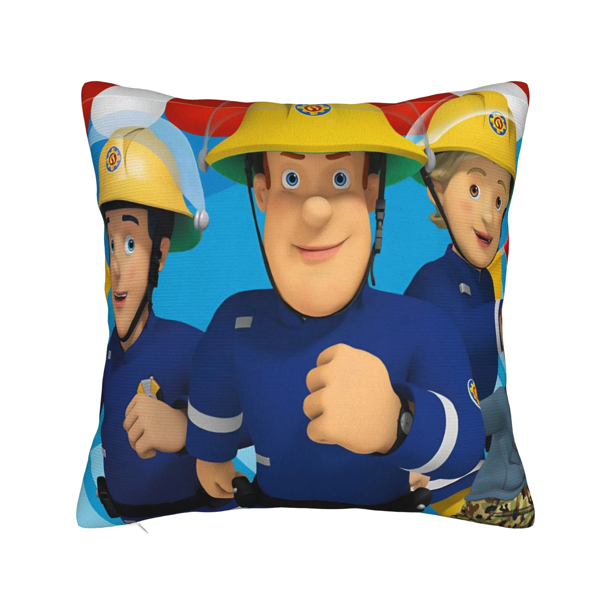 Fireman Sam Pillowcase Polyester Cushion Cover Decor British Children Television Pillow Case Cover Home Zipper 40X40cm