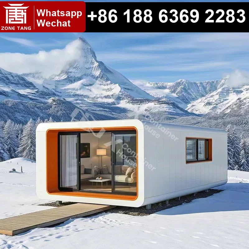 

​Detachable Durable Apple Capsule House Prefab Cabin ISO-CE Certified Galvanized Steel Frame Temperature-Resistant Housing Kits