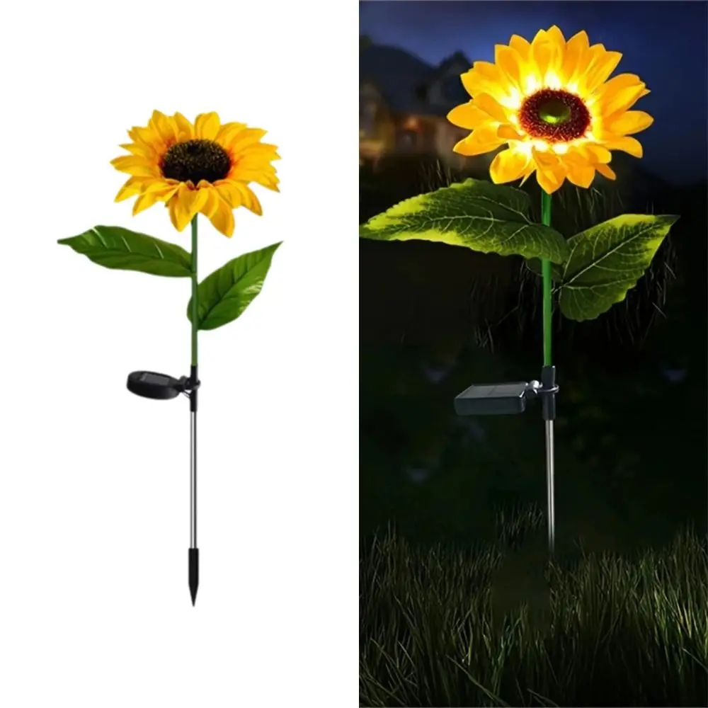 Solar Powered LED Solar Sunflower Lights LED Light Waterproof Landscape Lamp Night Light Outdoor Deco Night Lights Garden