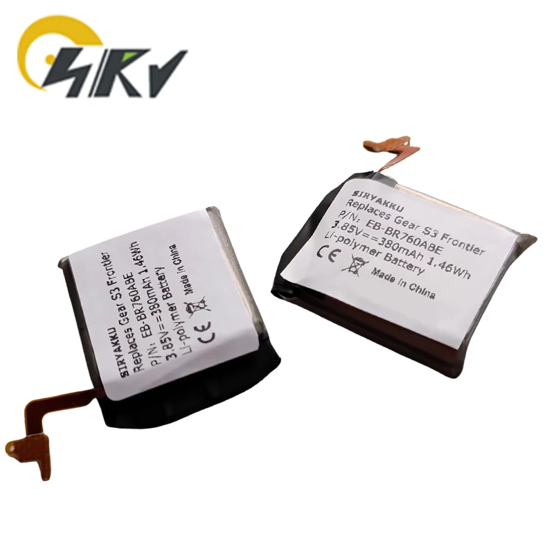 Аккумулятор для умных часов EB-BR760ABE для Samsung Gear S3 Frontier/Classic EB-BR760A SM-R760 SM-R770 SM-R765 SM-R765S 3,85 В 380 мАч