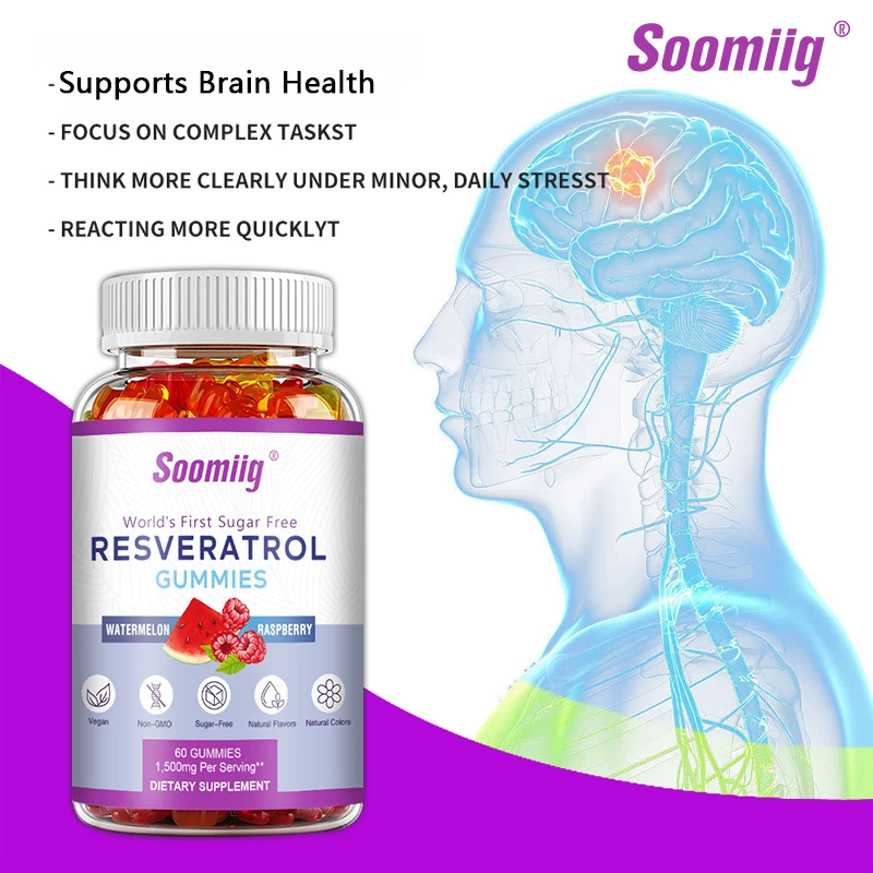 Gomas Soomiig Resveratrol - 15 - Resveratrol Capsule Anti Aging avaliação e preço