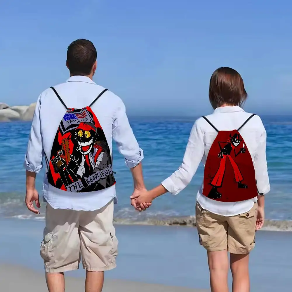 Lil D-Darkie Rapper 1pc Drawstring Backpack Bag String Backpack Cinch Sacks Bag Bulk For School Yoga Sport Gym Traveling