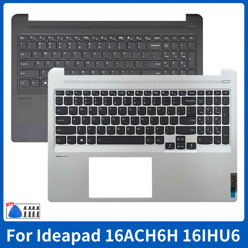 

New for Lenovo Ideapad 5 PRO-16ACH6 Pro 16ACH6H 16IHU6 Laptop with Backlight US Keyboard Case Palmrest Upper Cover Replace Shell