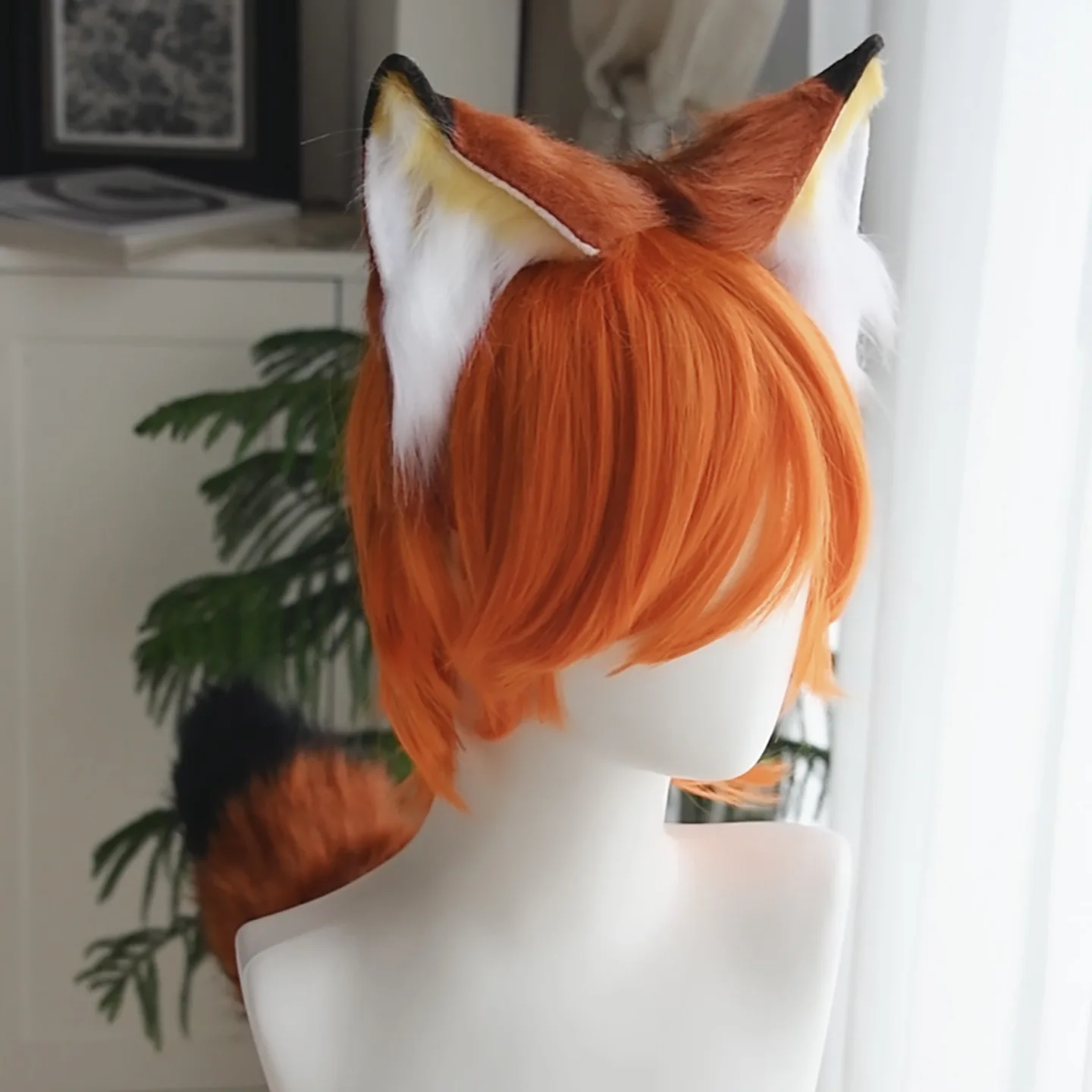Cartoon Nick Wilde Cosplay Prop Nicholas Piberius Wilde Personate Ear Tail Cos For Hallowmas Party Comicon Adult Women Men