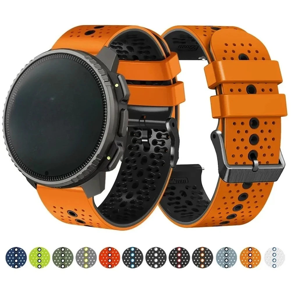 22mm Silikon Smartwatch Band Für Suunto Run/Race 2/Vertikale Armband Armbänder Für Suunto 9 Peak Pro/5 Peak Armband