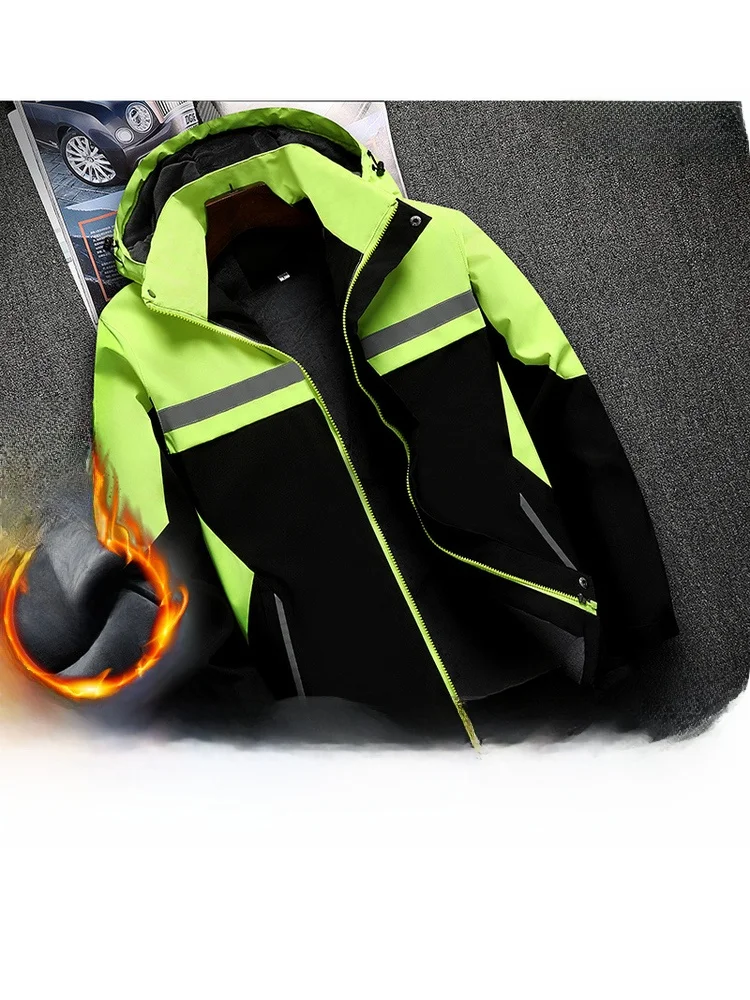 

Thiened Fce Cold Storage Workwear Cotton Jaet Men Women Large Size Wear Resistant Winter Windproof Outerwear Coat